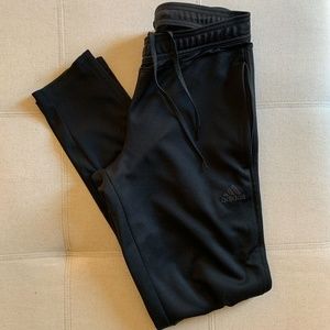 Adidas Black Tapered Track Pants M